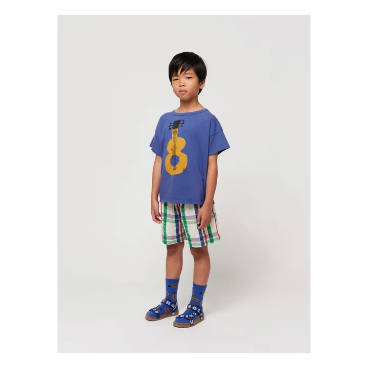 Bobo Choses T-Shirt Coton Bio Guitare | Bleu