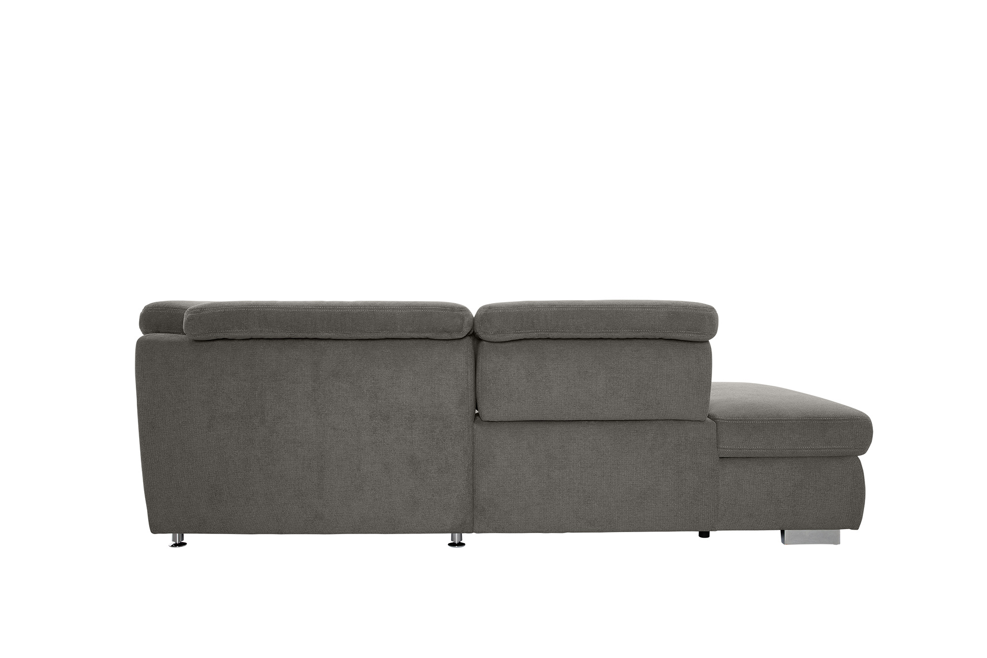 polsterpower Boxspring-Wohnlandschaft - Belle grey - Basismodell - Recamiere rechts