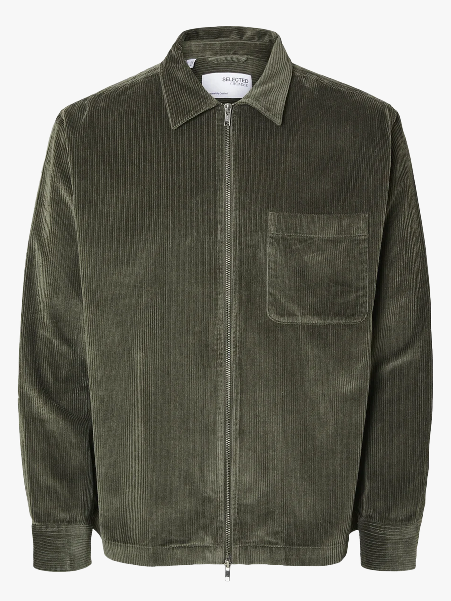 Jake Cord Overshirt Long Sleeve Zip