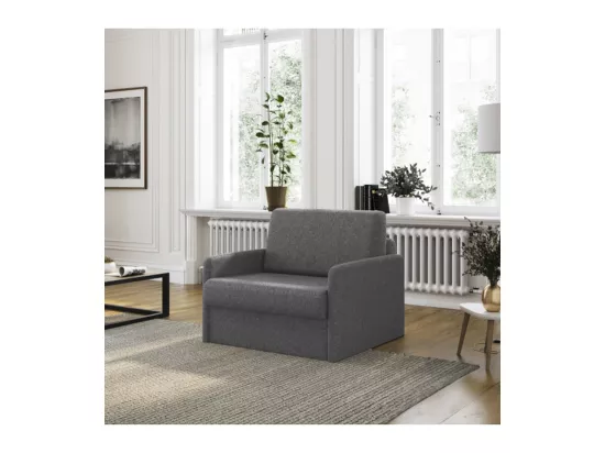 Fauteuil couchage rapide Dan 70x190 en tissu