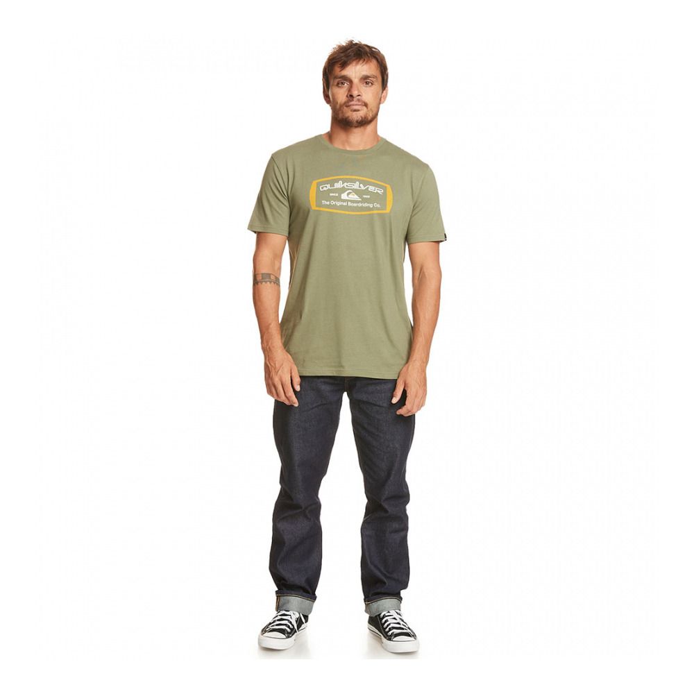 Quiksilver MIND BARREL - Tee-shirt Homme four leaf clover