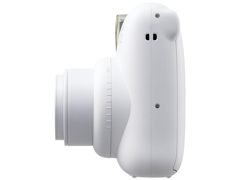 Fujifilm Fotokamera Instax Mini 12 Weiss Sofortbildkamera mit Blitz und Selfie-Modus