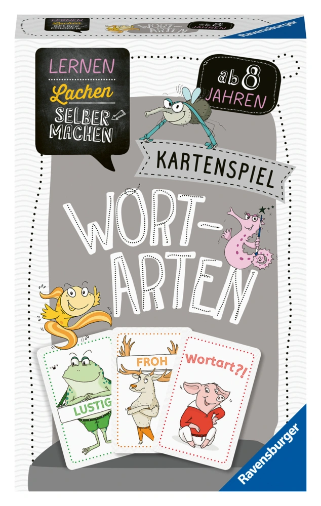 Ravensburger 80353 - Lernen Lachen Selbermachen: Wortarten, Lernspiel, Kartenspi