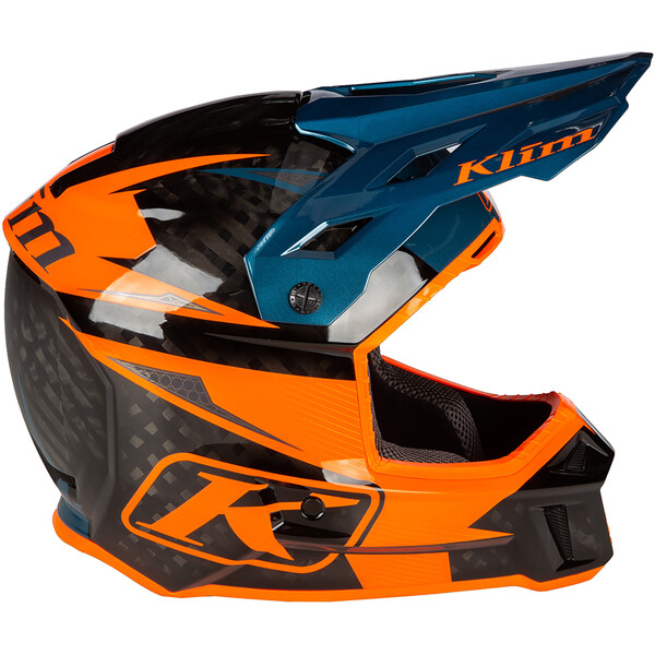 Klim - Casque F3 Carbon Pro Off-Road Striker Orange / Noir / Bleu