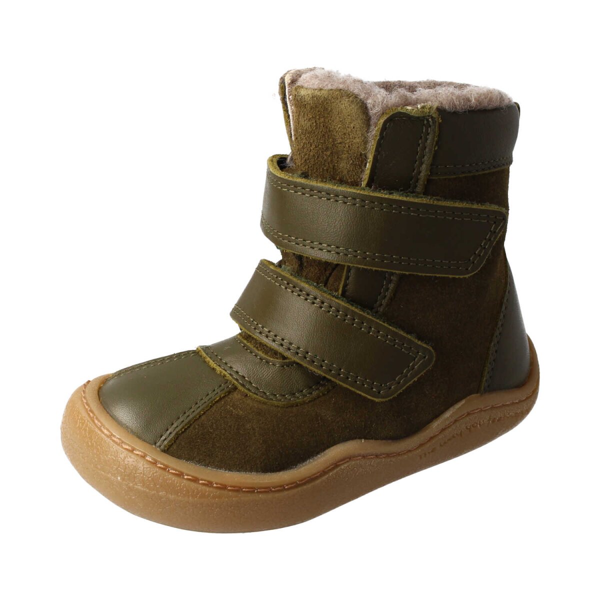 WB4203-WX5 khaki ANAPURNA BIO NAPPA-VELOURSLEDER TEX (PFC-FREI) wool velcro Weite/W