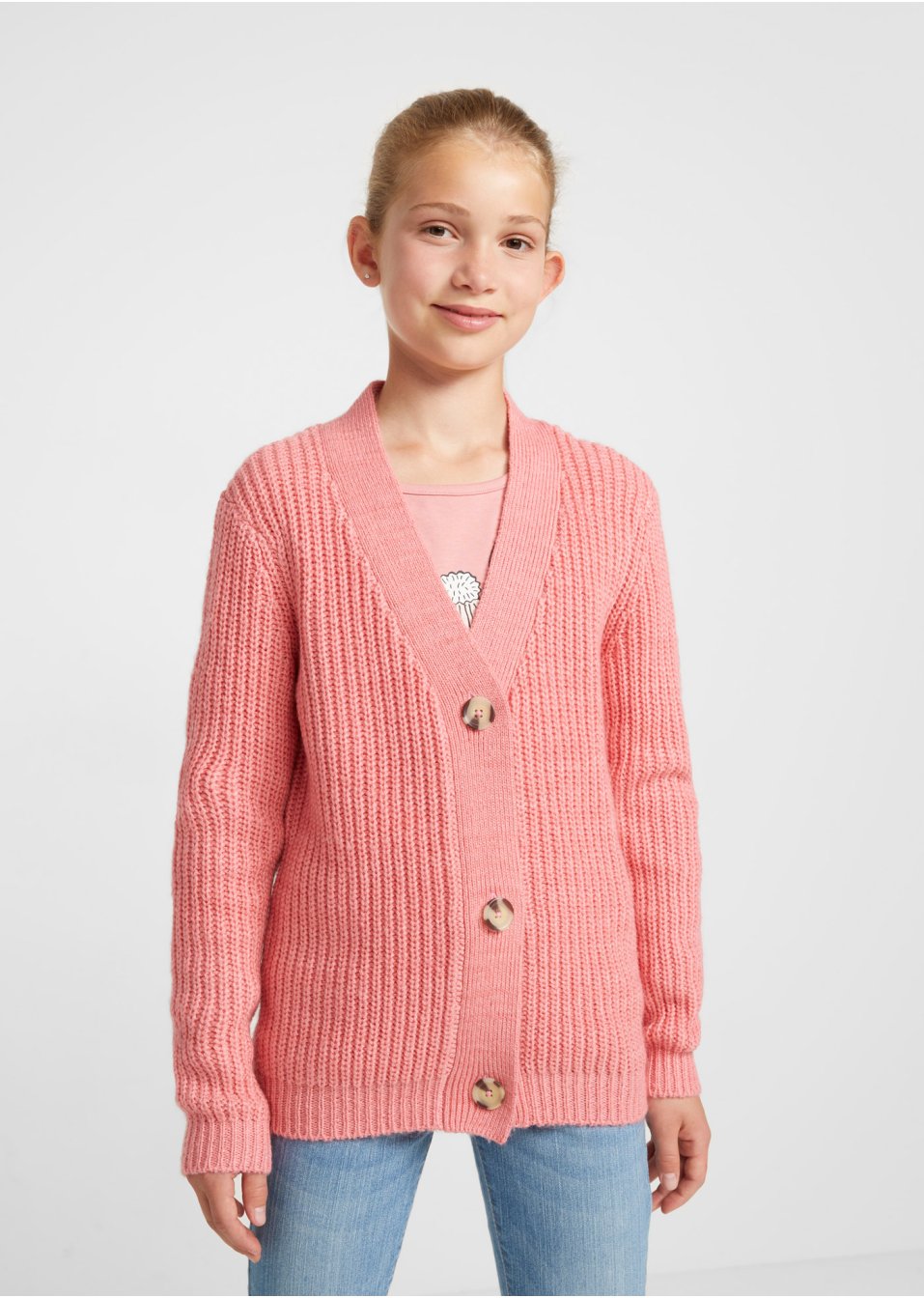 Gilet en maille fille