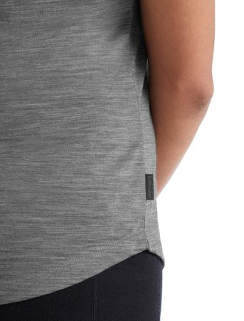 SPHERE II Damen-Merino-Kurzarmshirt  metro hthr  XS