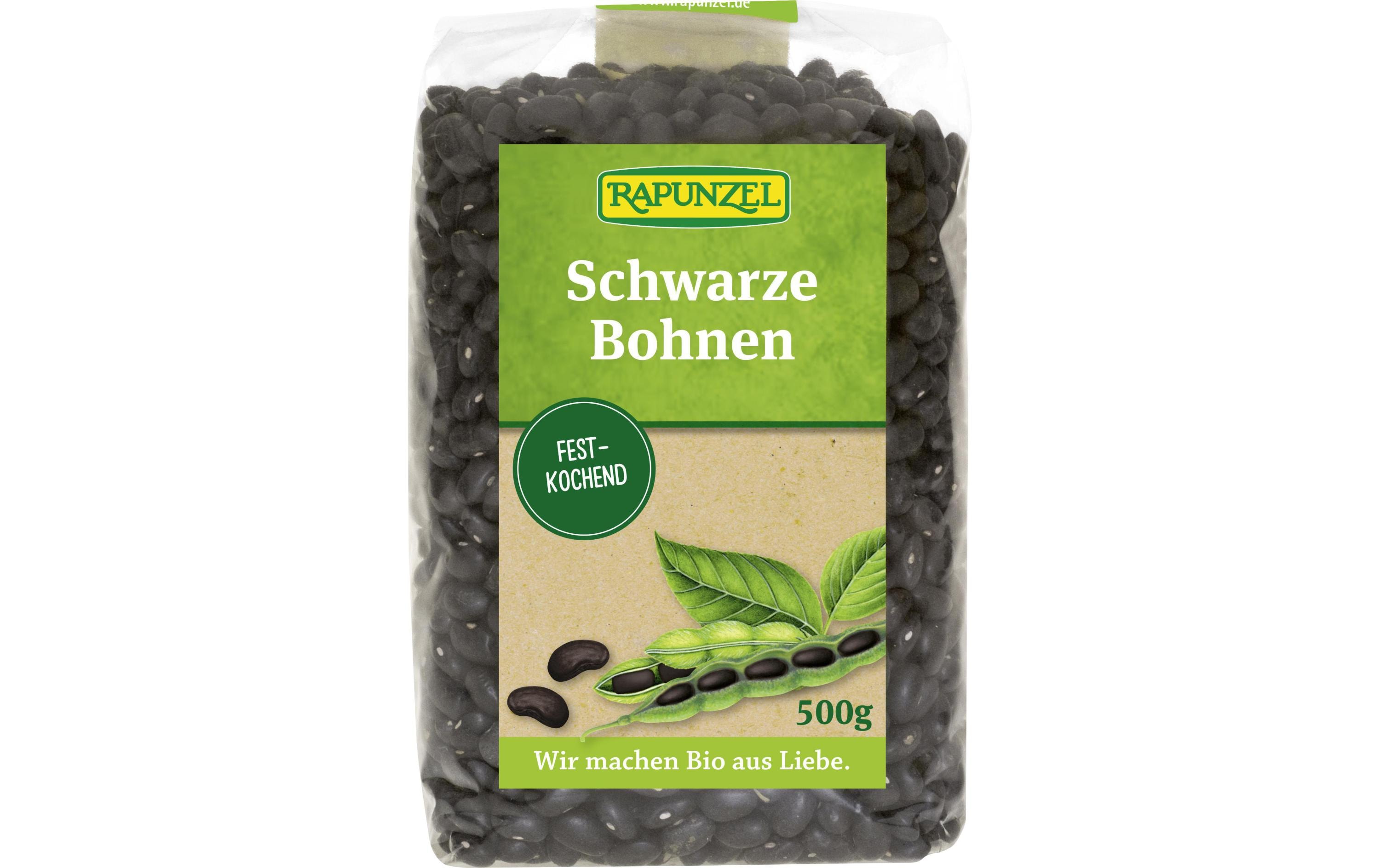 Bio Bohnen schwarz Beutel 500 gBio Bohnen schwarz