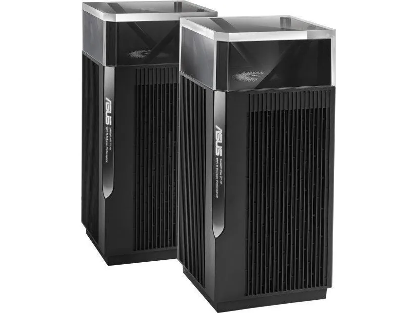 ASUS ZenWiFi Pro XT12 - Wi-Fi-system - (2 routere) - op til 6000 sq.ft - mesh 1GbE, 2.5GbE - Wi-Fi 6 - Tri-Band