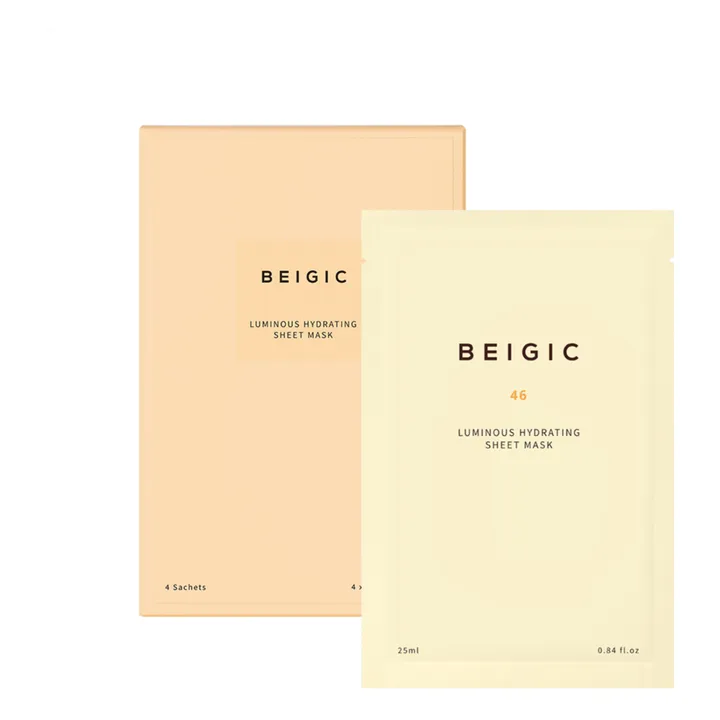Beigic Masque en tissu Hydrating Luminous - Set de 4