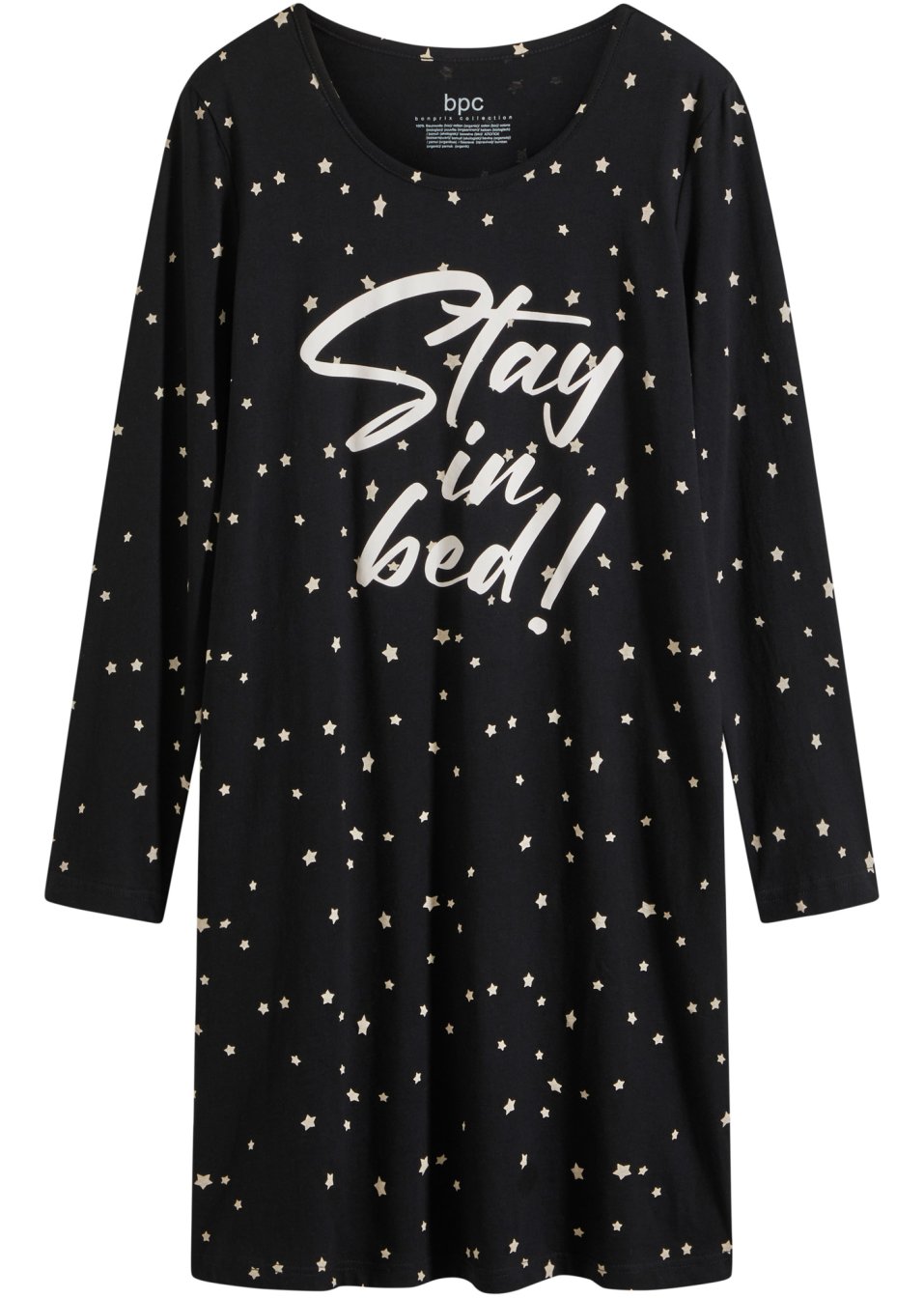 Chemise de nuit manches longues