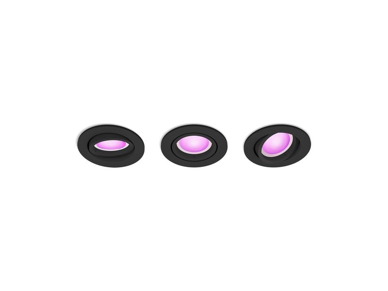 Philips Hue White & Color Ambiance Centura Einbauspot 3er- Atmosphärische Beleuchtung in 16 Millionen Farben