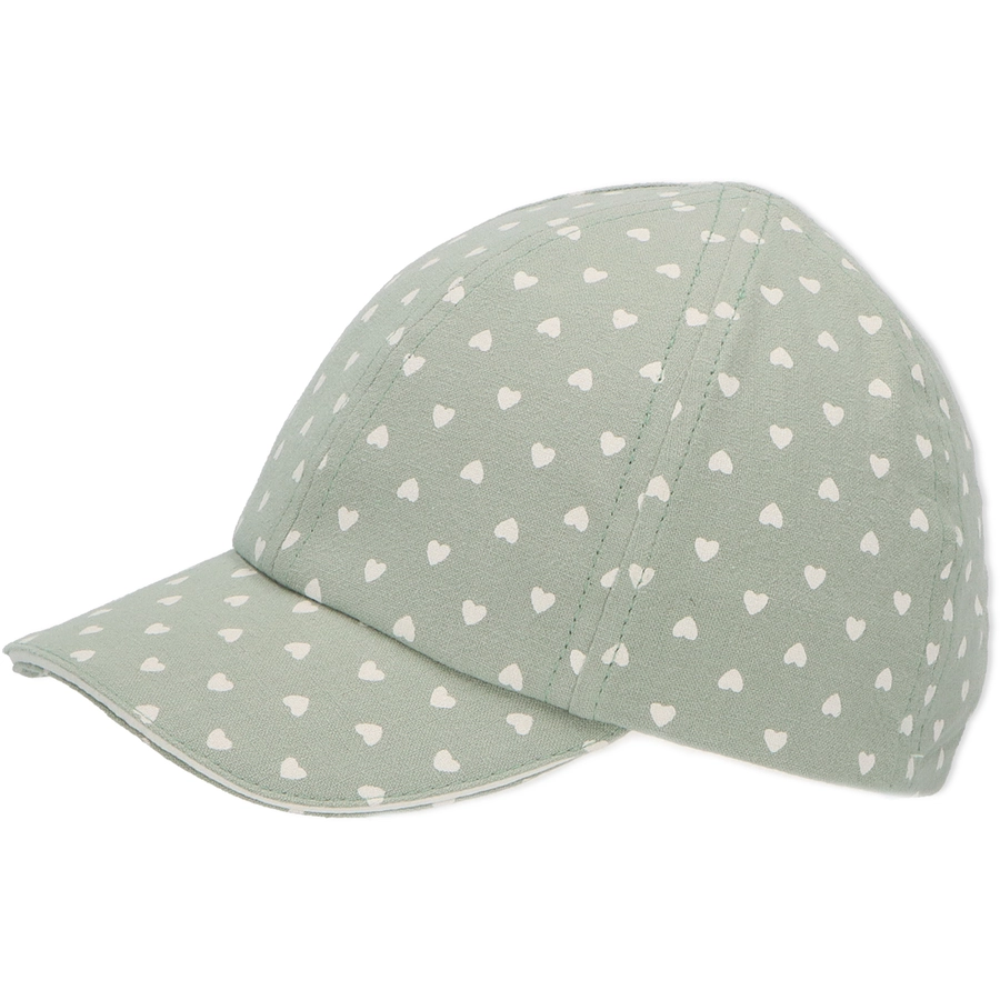 Sterntaler Baseball-Cap Herzen mittelgrün