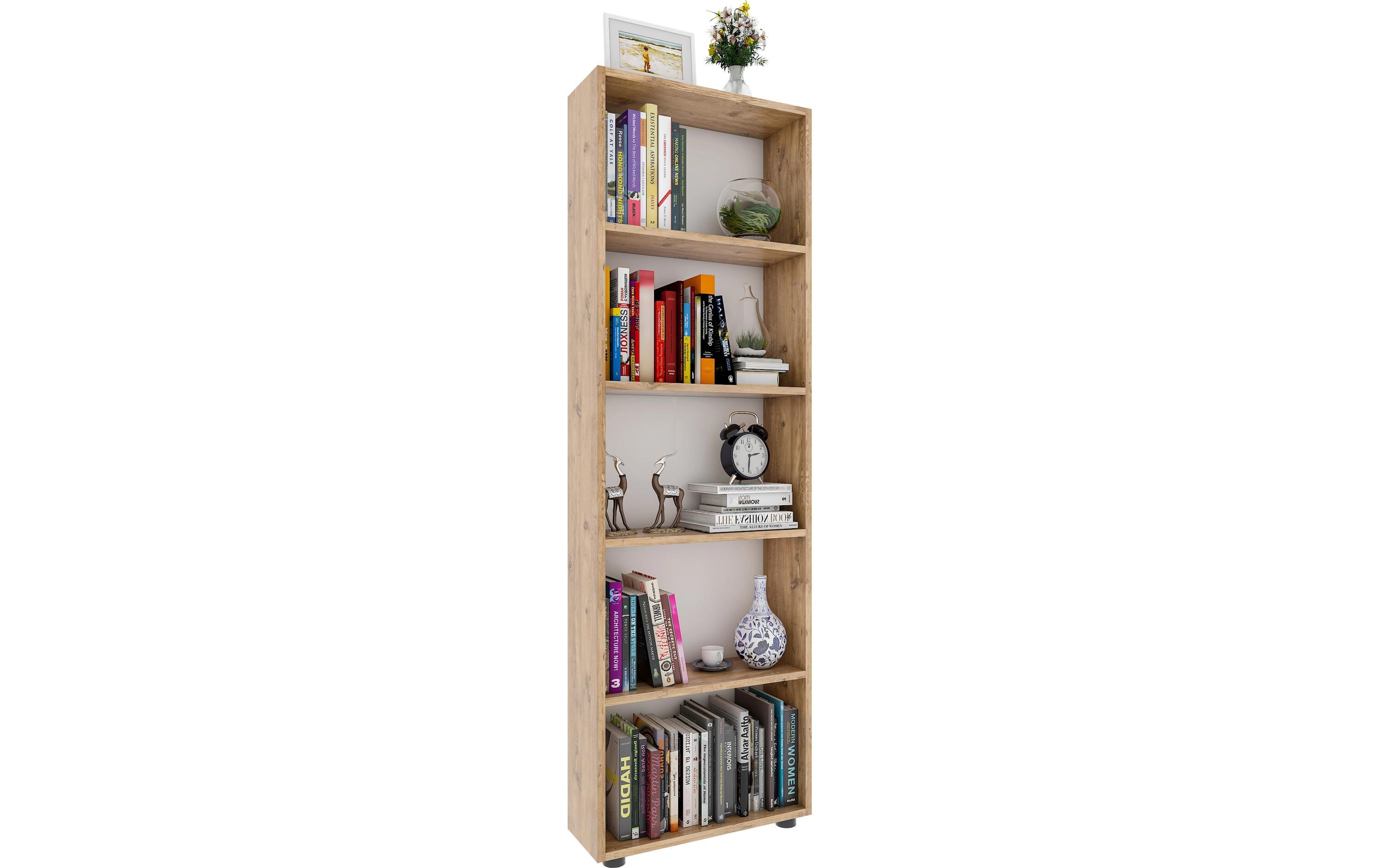 Regal Bulas 5-fach 169 x 56 cm, Honig-EicheStandregal
