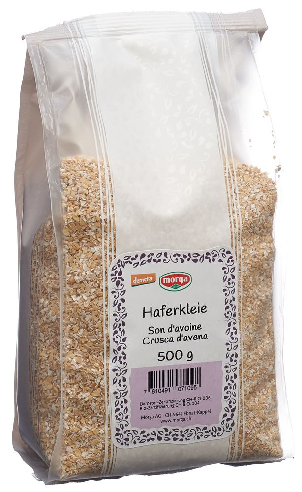 MORGA Haferkleie<br>500 g, Beutel, Demeter