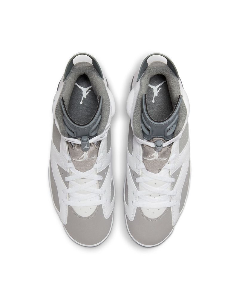 Chaussures Nike Air Jordan 6 Retro Blanc & Gris pour homme