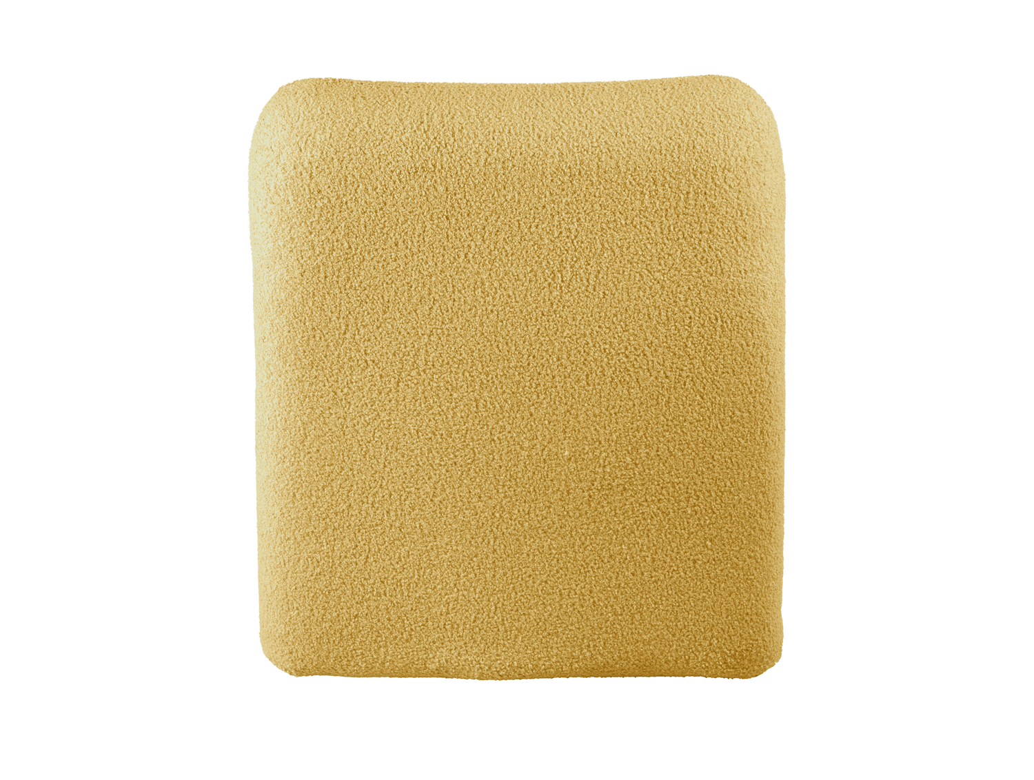 Chair Fuerza teddy curl ochre yellow