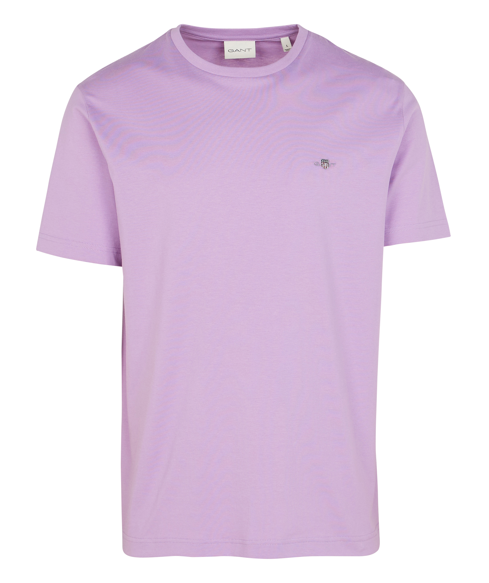 Tee-shirt col rond droit en coton | Violet