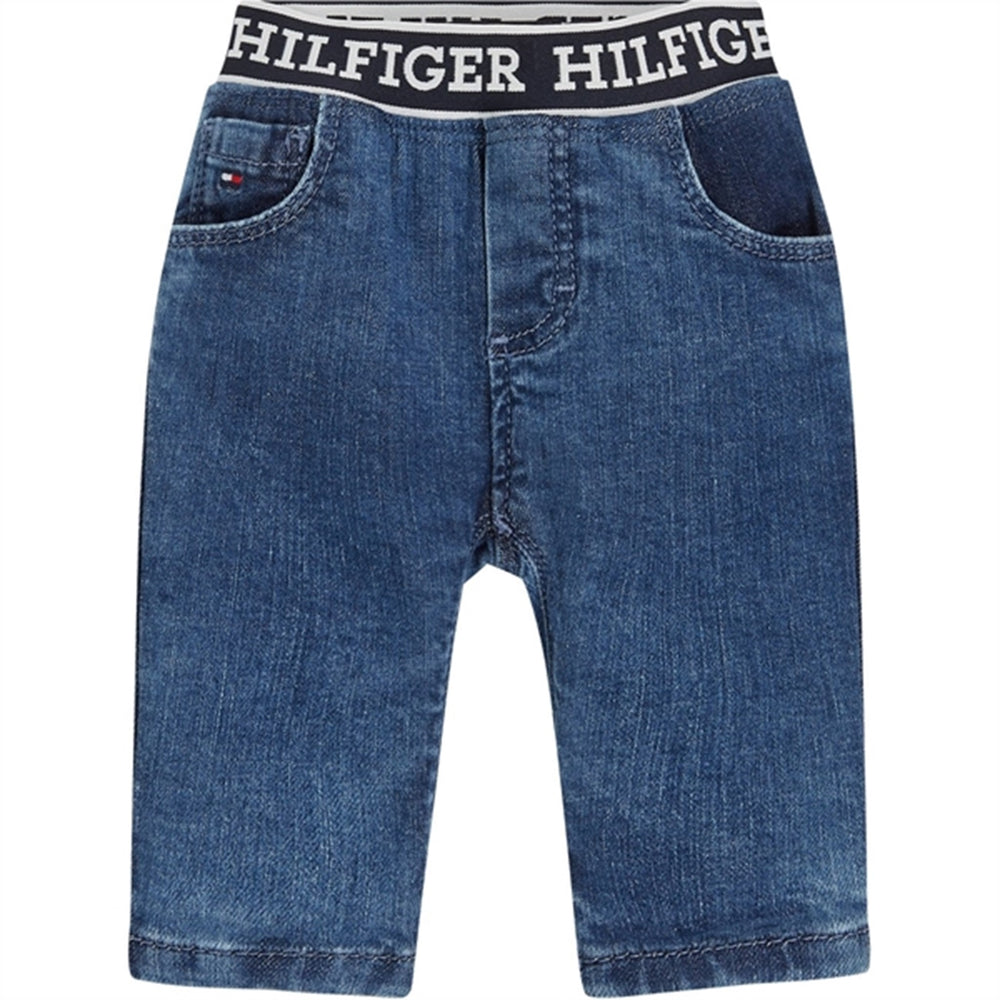 Baby Monotype Denim Bukser Denim Medium