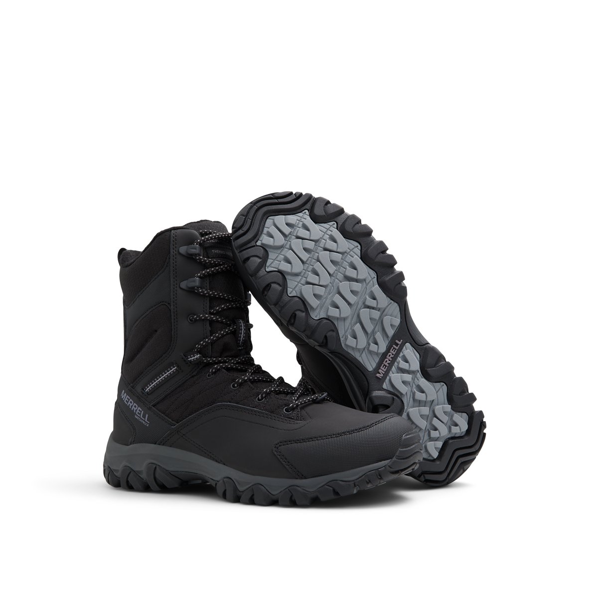 MERRELL-Thermo_tall-Bottines d'hiver - Talon plat - Noir