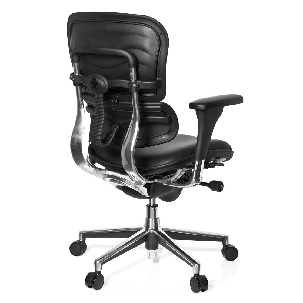 Luxus Chefsessel ERGOHUMAN BASE Leder mit Armlehnen (höhenverstellbar) hjh OFFICE