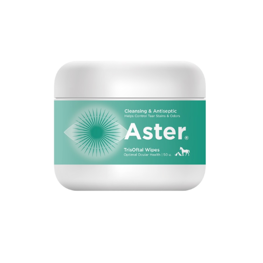 Lenços umedecidos dermatológicos Aster Trisoftal Wipes para animais de estimação
