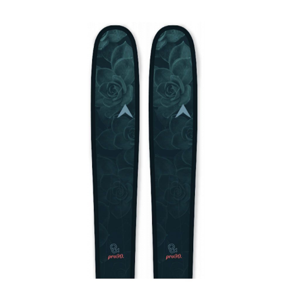 Dynastar E-PRO 90 OPEN + NX 11 GW B90 - Skis freeride + Fixations Femme rose/bleu