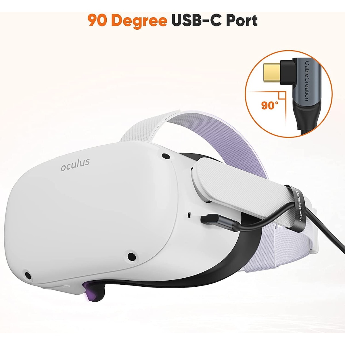 NÖRDIC aktiv AOC Fiber 10m USB-C til USB-C VR Link-kabel for Oculus Quest 2 USB3.2 Gen2 10 Gbps Super Speed ​​​​VR Link-kabel