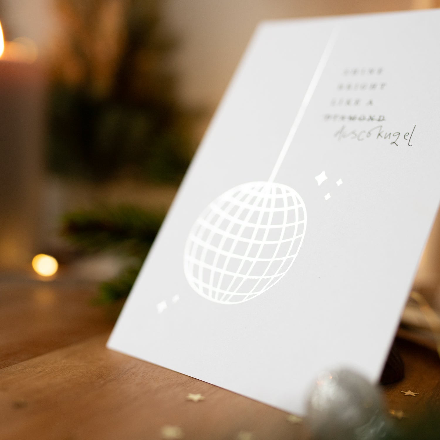 Postkarte „Shine bright