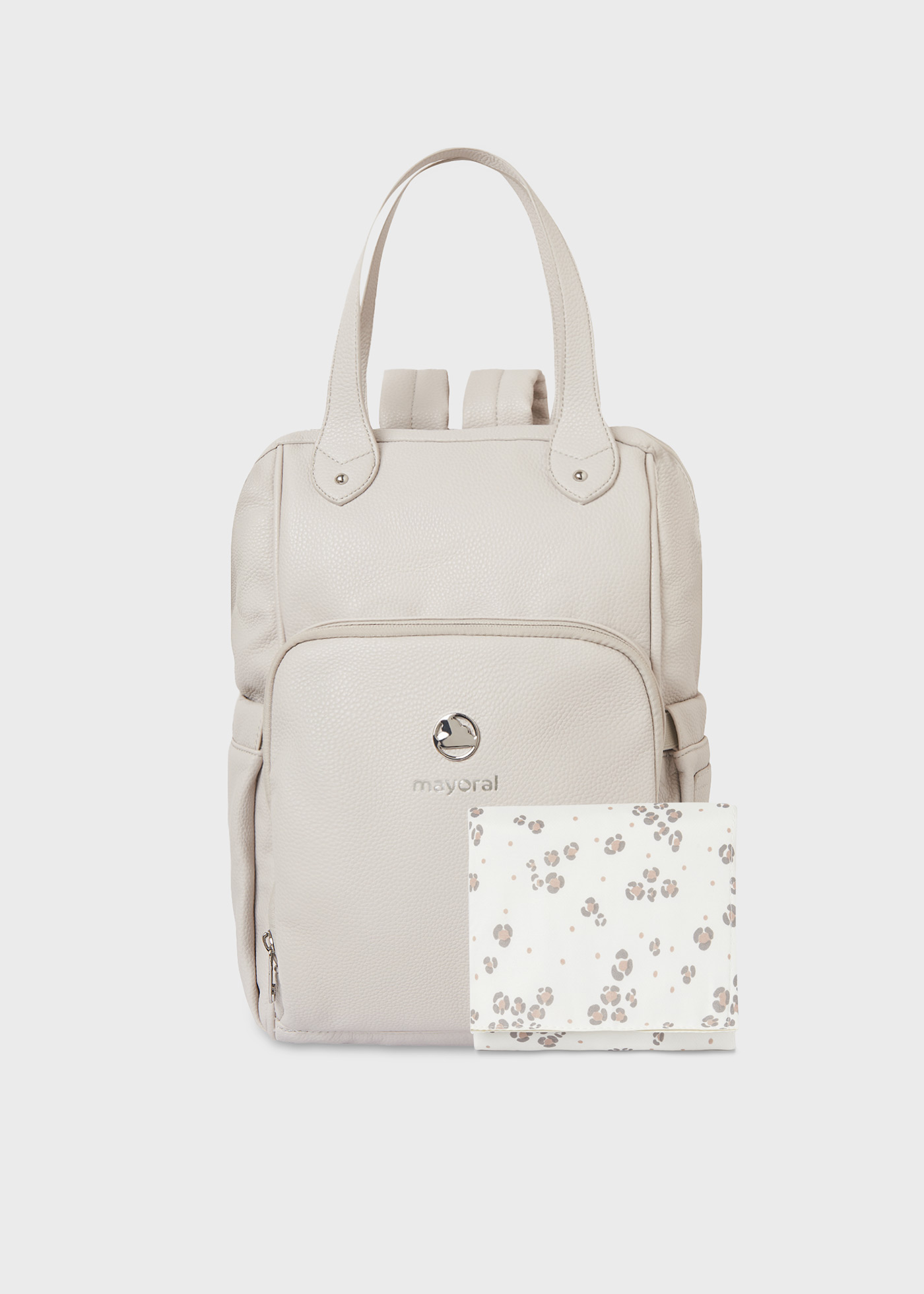 Mochila de couro sintético para bebê