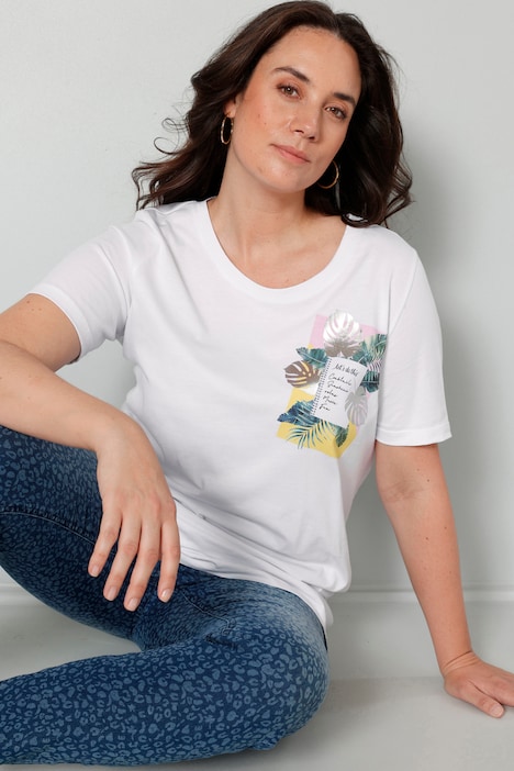 T-Shirt, Druck, Rundhals, Halbarm