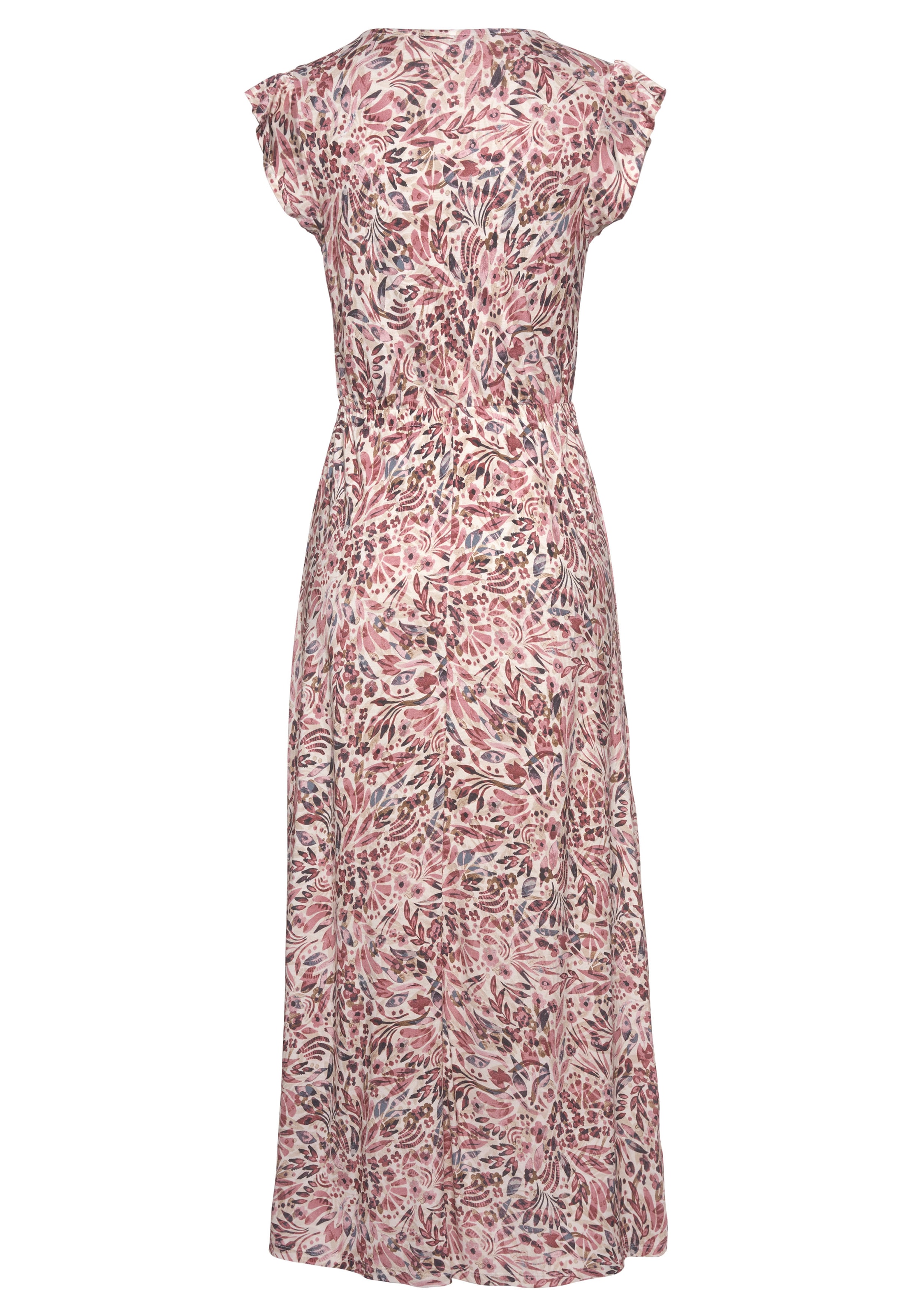 Vivance Maxikleid mit floralem Druck und Schlitz, Jerseykleid, Sommerkleid, Strandkleid