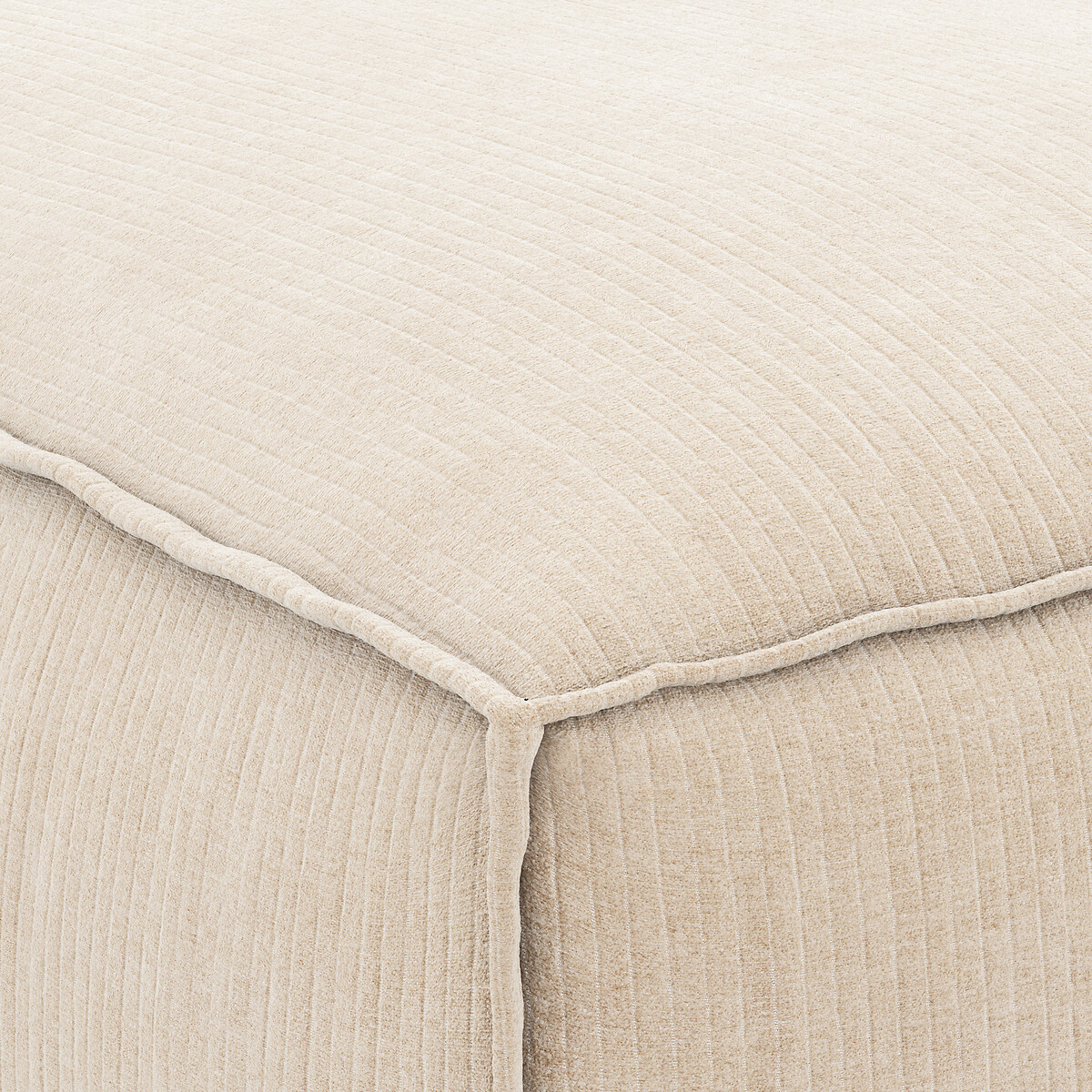 LA REDOUTE INTERIORS<br>Poltrona modular em veludo vintage canelado, Seven
