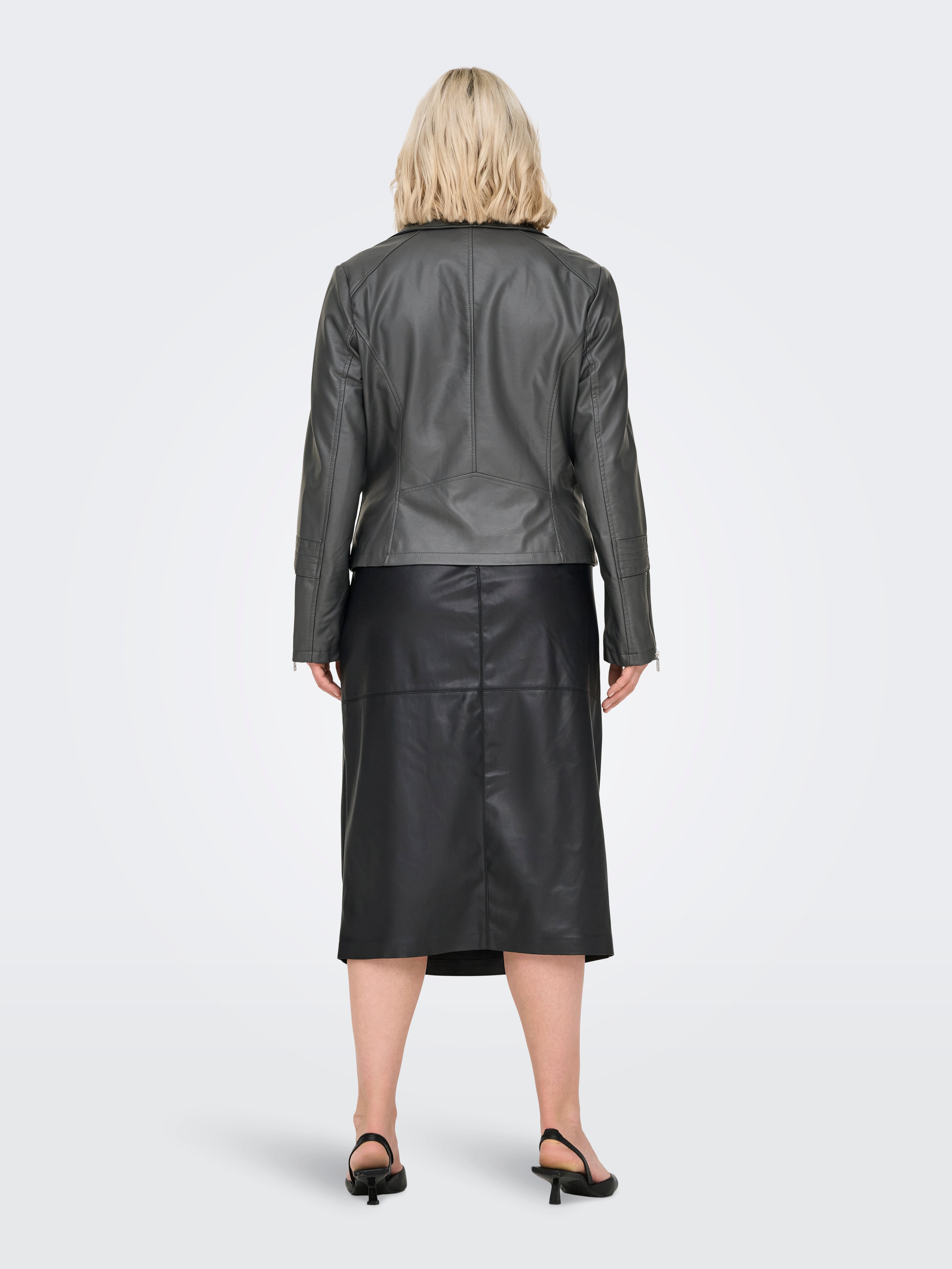 CAREMMY Bikerjacke in Lederoptik Magnet