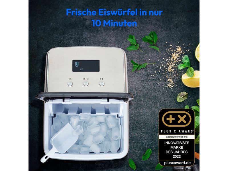 Medion Eiswürfelmaschine Life MD 11950 15 kg/24h Klareis Eiswürfelbereiter