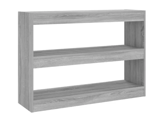 Bibliothèque/Séparateur de pièce sonoma gris 100x30x72 cm