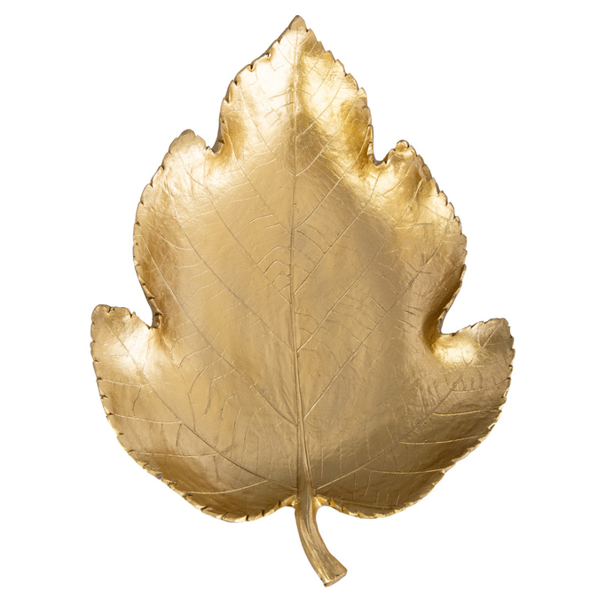 Dekoschale Blatt - gold - ca. 31 x 23 x 5,5 cm