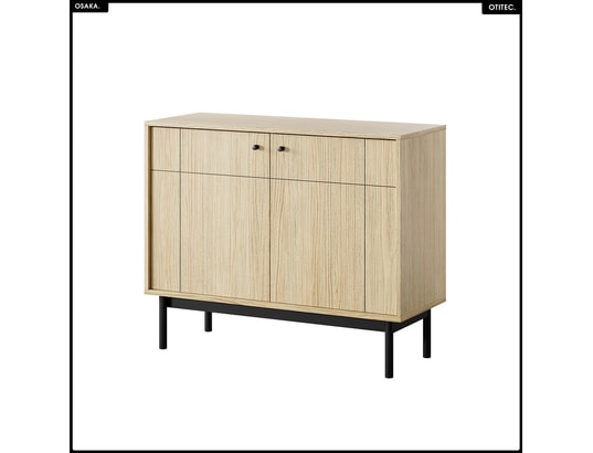 OTITEC - Commode – l.104 x h.83 x p.39 cm – osaka - chêne