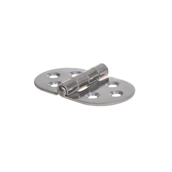 Hengsel. 71x40 mm. V4A RVS AISI 316. 6 hull
