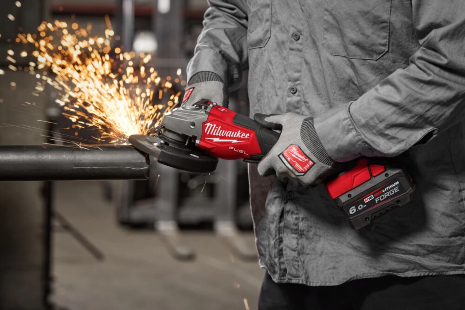 Milwaukee M18 FHSAG125XPDB2-0X 18V Li-ion accu Haakse slijper body in HD Box - 125mm - High Performance