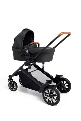 Beemoo Maxi 4 Twin Søskenvogn, Black/Black