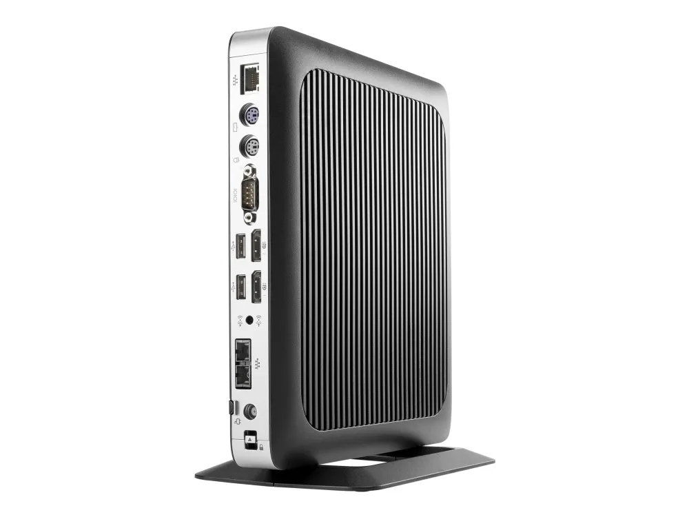 HP t630 - Tynd klient - tower - 1 x GX-420GI op til 2.2 GHz - RAM 4 GB - flash 32 GB - Radeon R7E - Gigabit Ethernet - Bluetooth, 802.11a/b/g/n/ac - Win Embedded Standard 7E 32-bit - skærm: ingen - tastatur: dansk - TAA-kompatibel