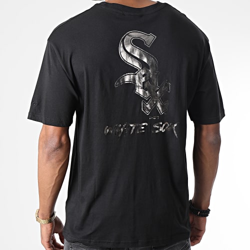 Tee Shirt Metallic Chicago White Sox Noir Argenté