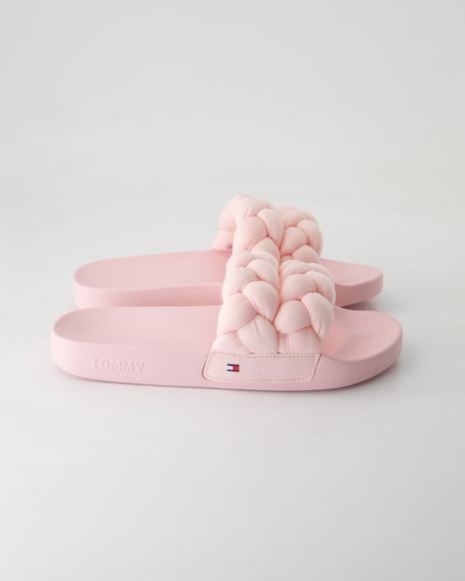 Tommy Hilfiger TJW BRAIDED SLIDE Pantoletten in Rosa