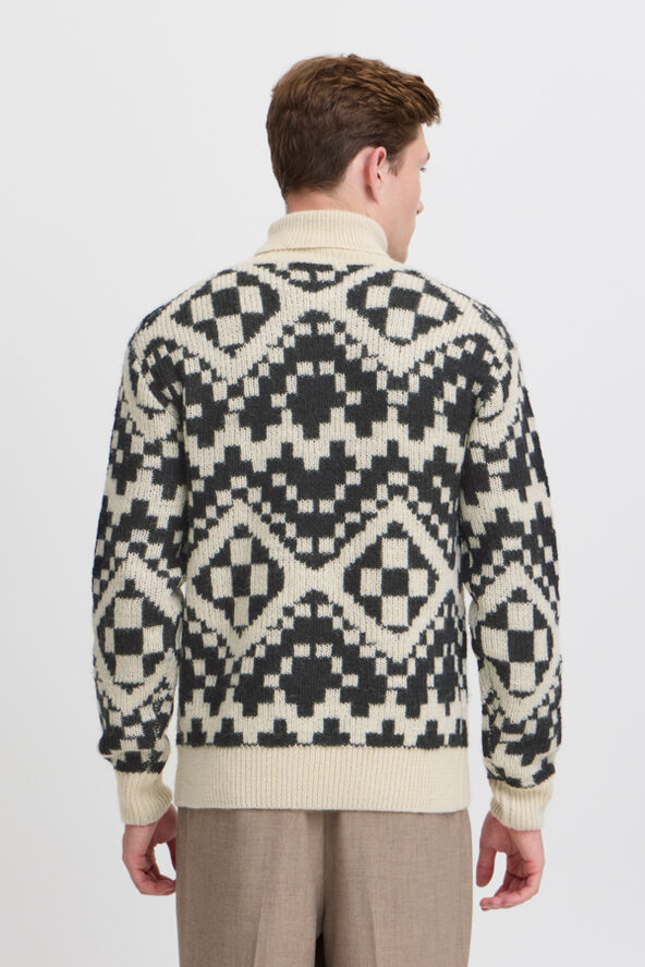 Casual Friday CFKLAES roll neck wool knit Dark navy