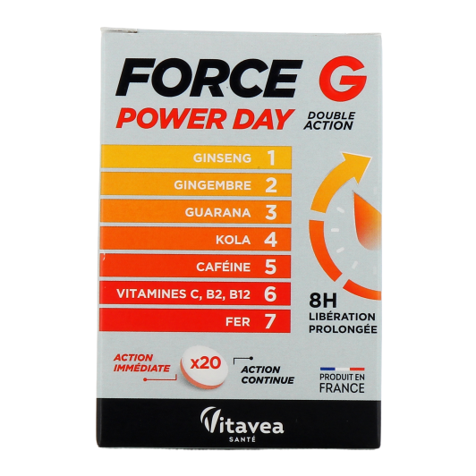 Nutrisanté Force G Power Day - Booster immédiat, énergie prolongée