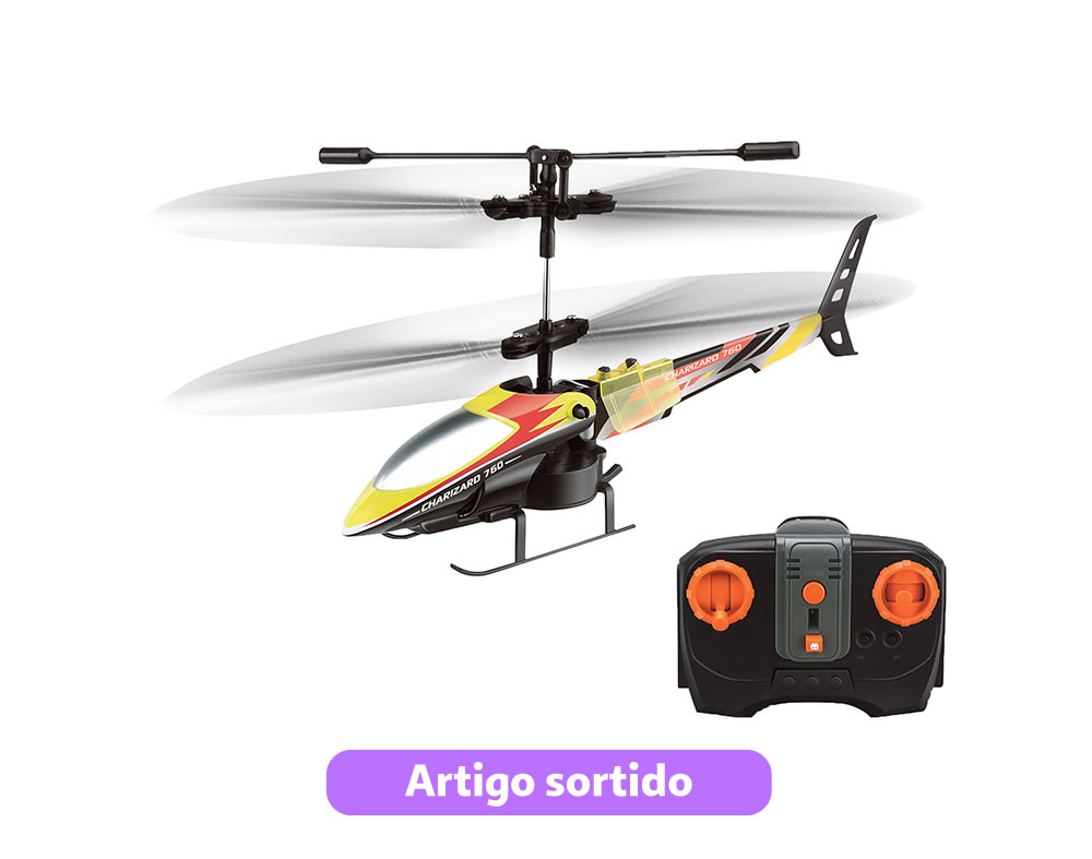 MINI COPTER TELECOMANDADO ONE TWO FUN 16CM MODELOS SORTIDOS