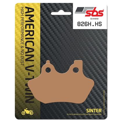 Plaquettes de freins SBS 826H.HS Sinter Métal Fritté Avant