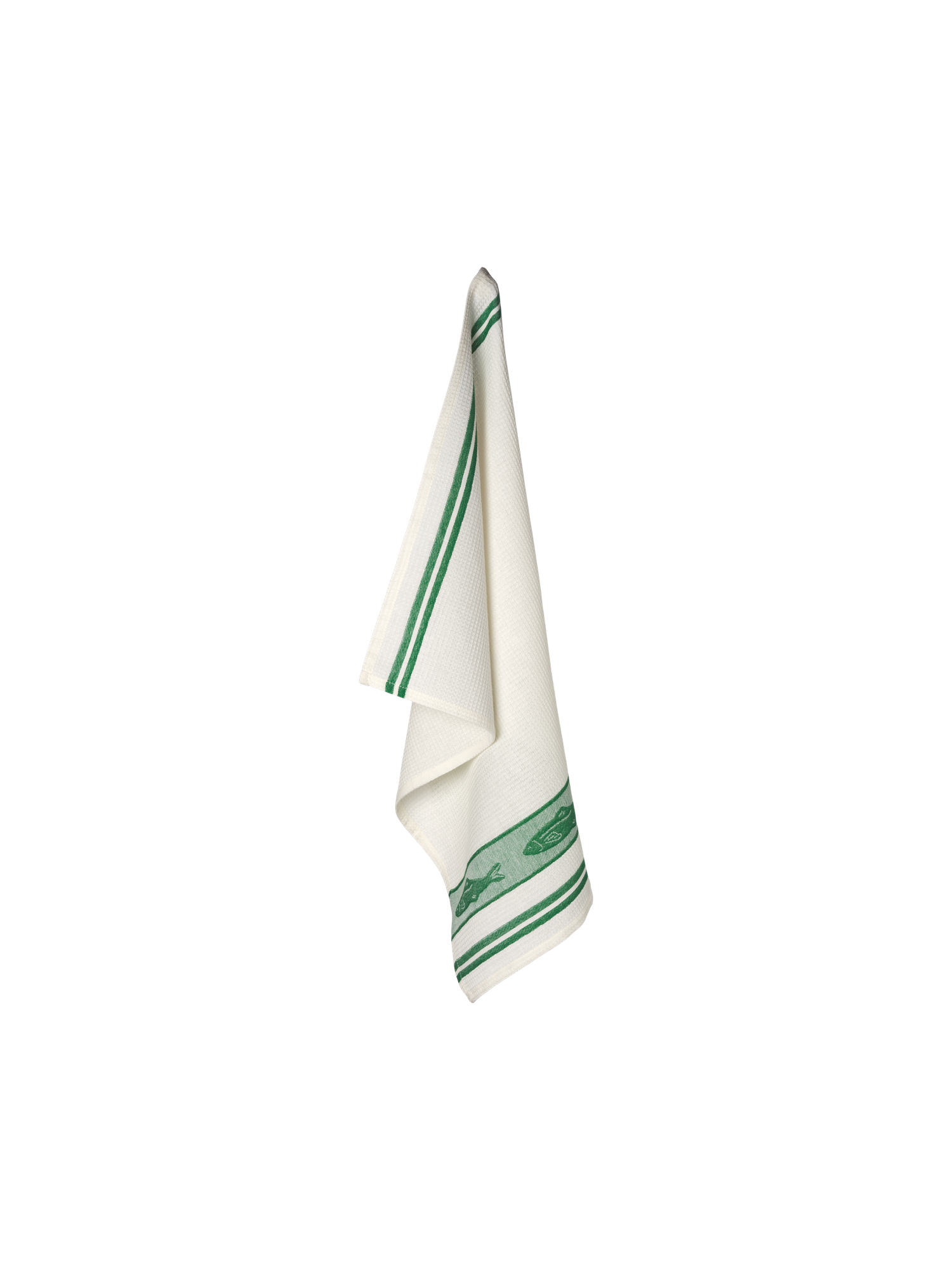 Viskestykke | Bomuld. 70 x 50 cm. | Forest Green, Off White