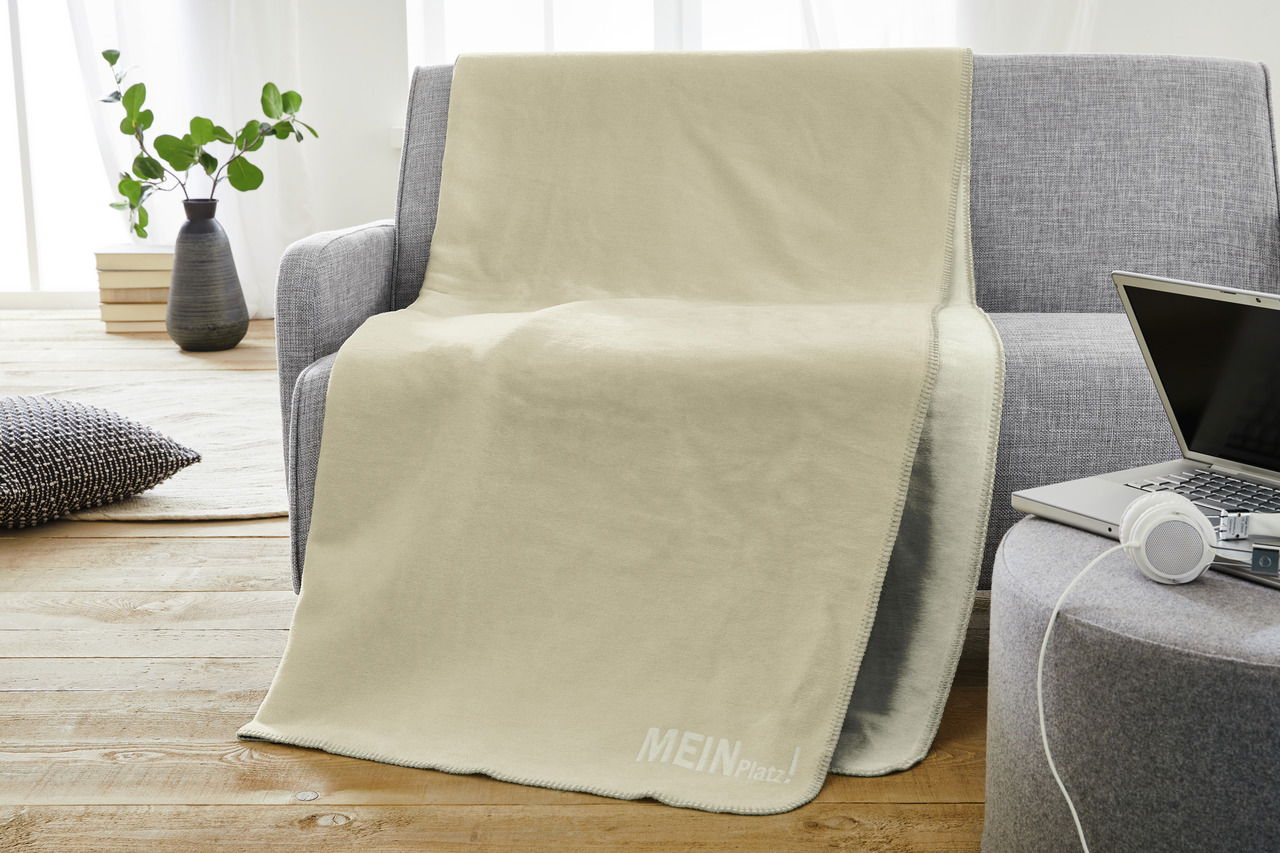 IBENA Jacquard Wohndecke MEIN PLATZ!